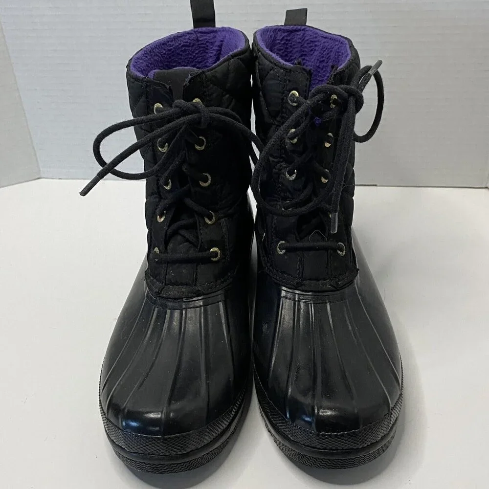 Sperry‎ duck boots snow purple liner NOT Waterproof women 9